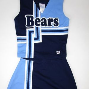 NEW Child BEARS Cheerleader Uniform 30" Top BLUE